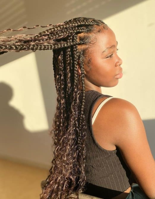 Black Goddess Box Braids Hairstyles 2024