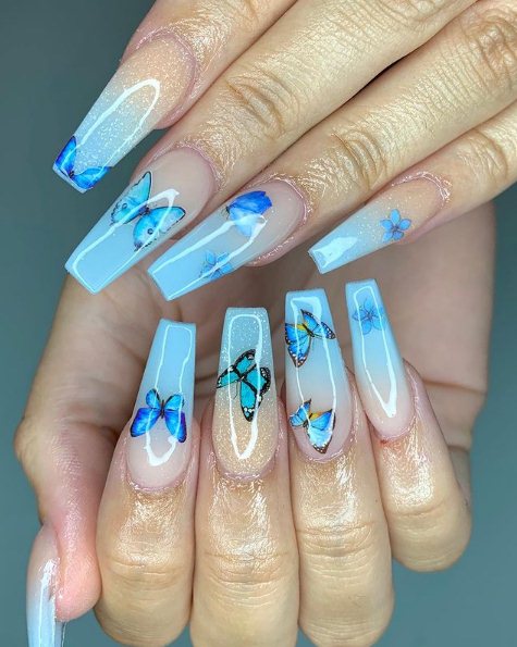 26 Pretty Butterfly Nail Designs 2023 To Try Now