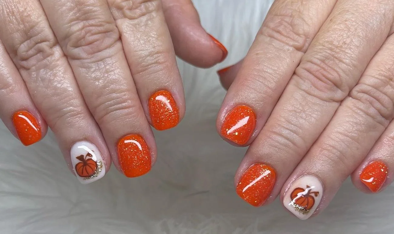 26+ Easy Thanksgiving Nail Ideas 2024 To DIY With Drawings