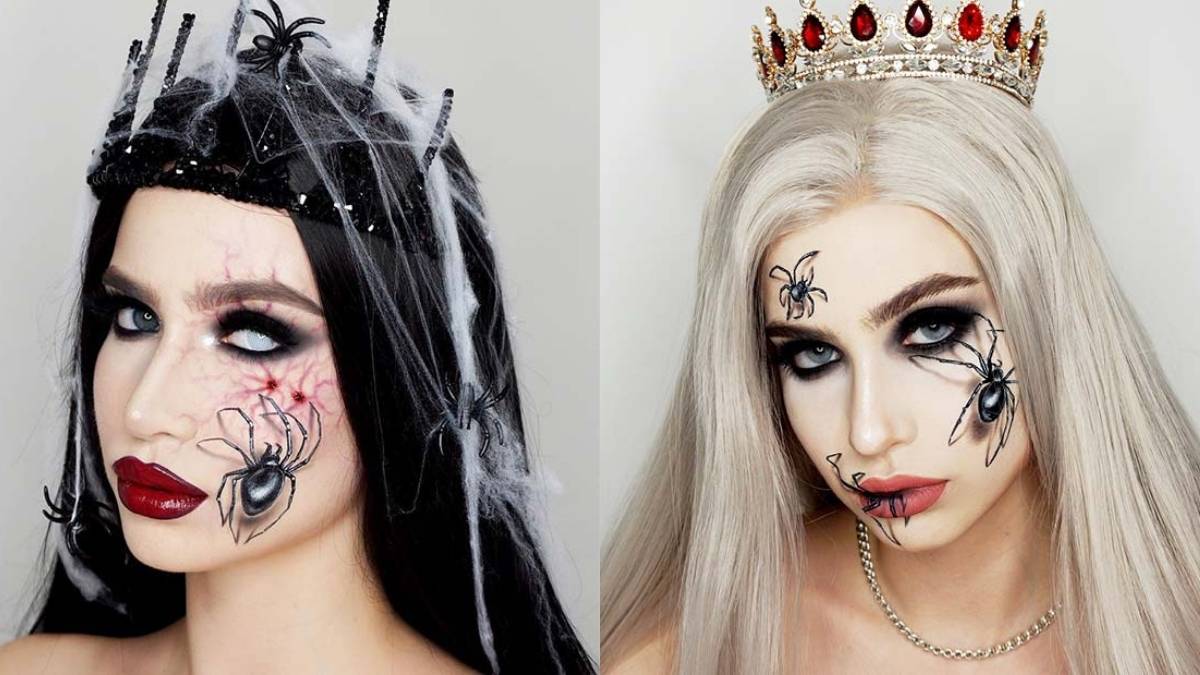 22 Creepy Spider Makeup Ideas for Last-Minute Halloween Events