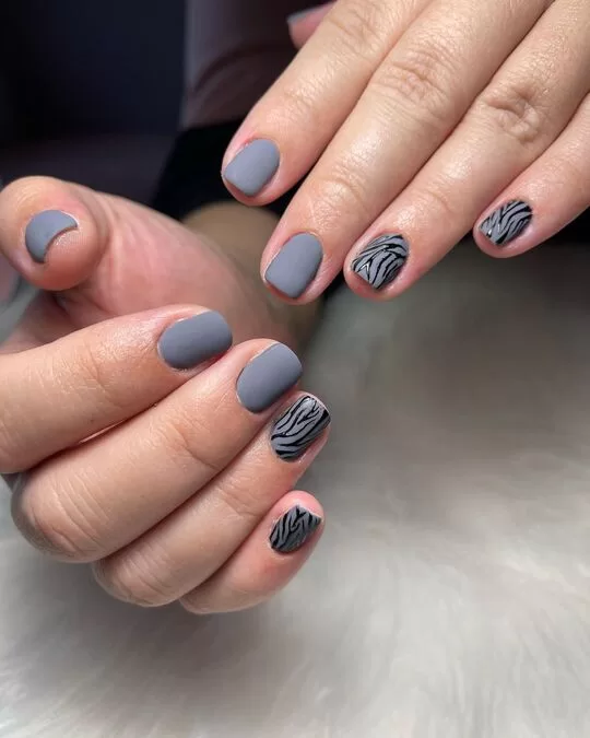 Stiletto Nails with Clouds