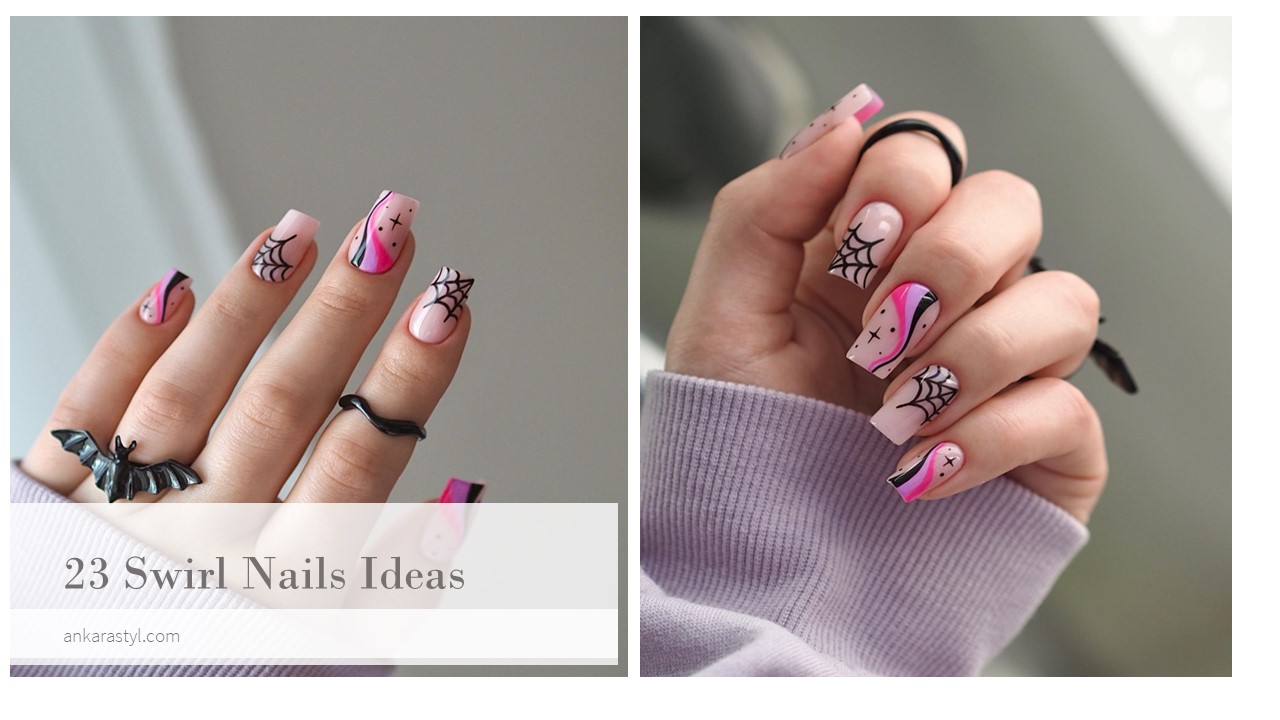 23 Swirl Nails Ideas With 2023 Nail Trends To Copy Now