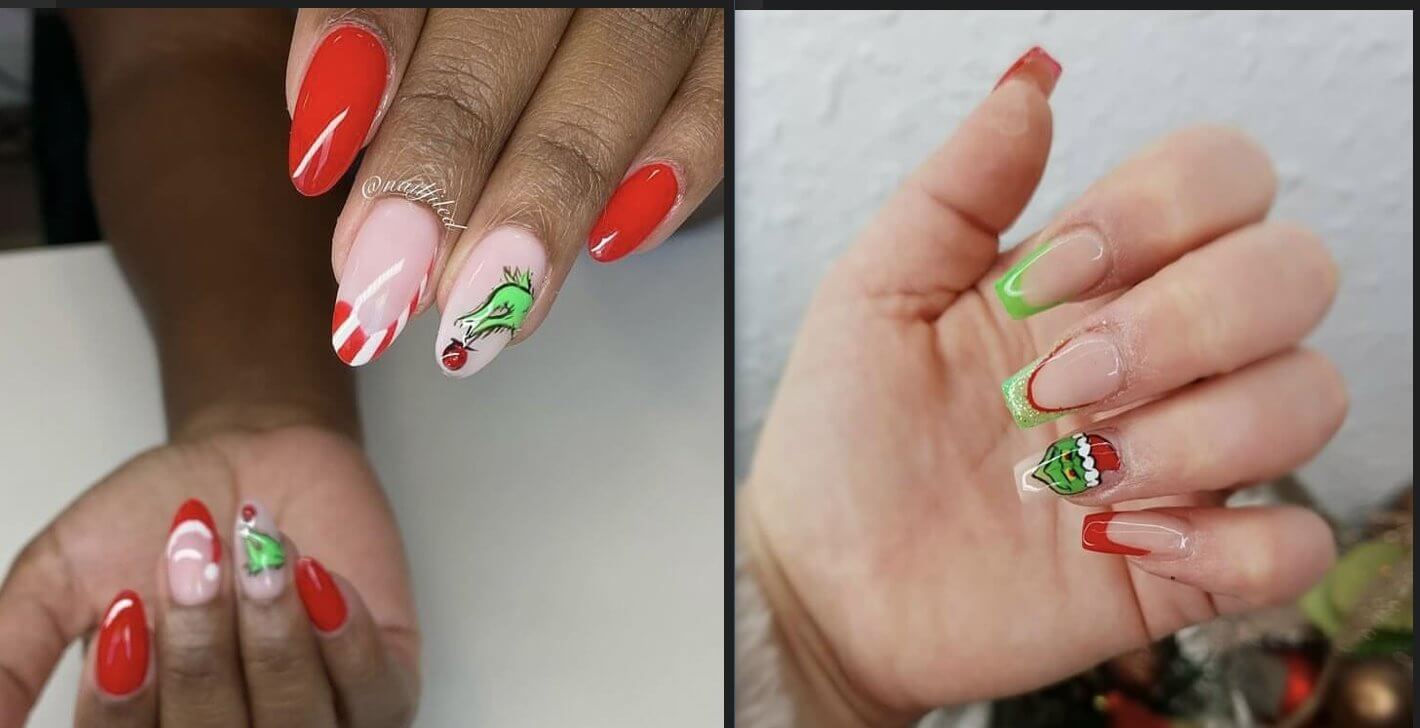 24 Awesome Grinch Nail Art Designs 2024 For Beginners