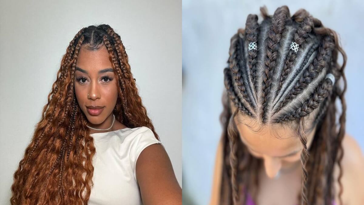 23 Box Braids with Curls: Amazing For Black Women in 2025