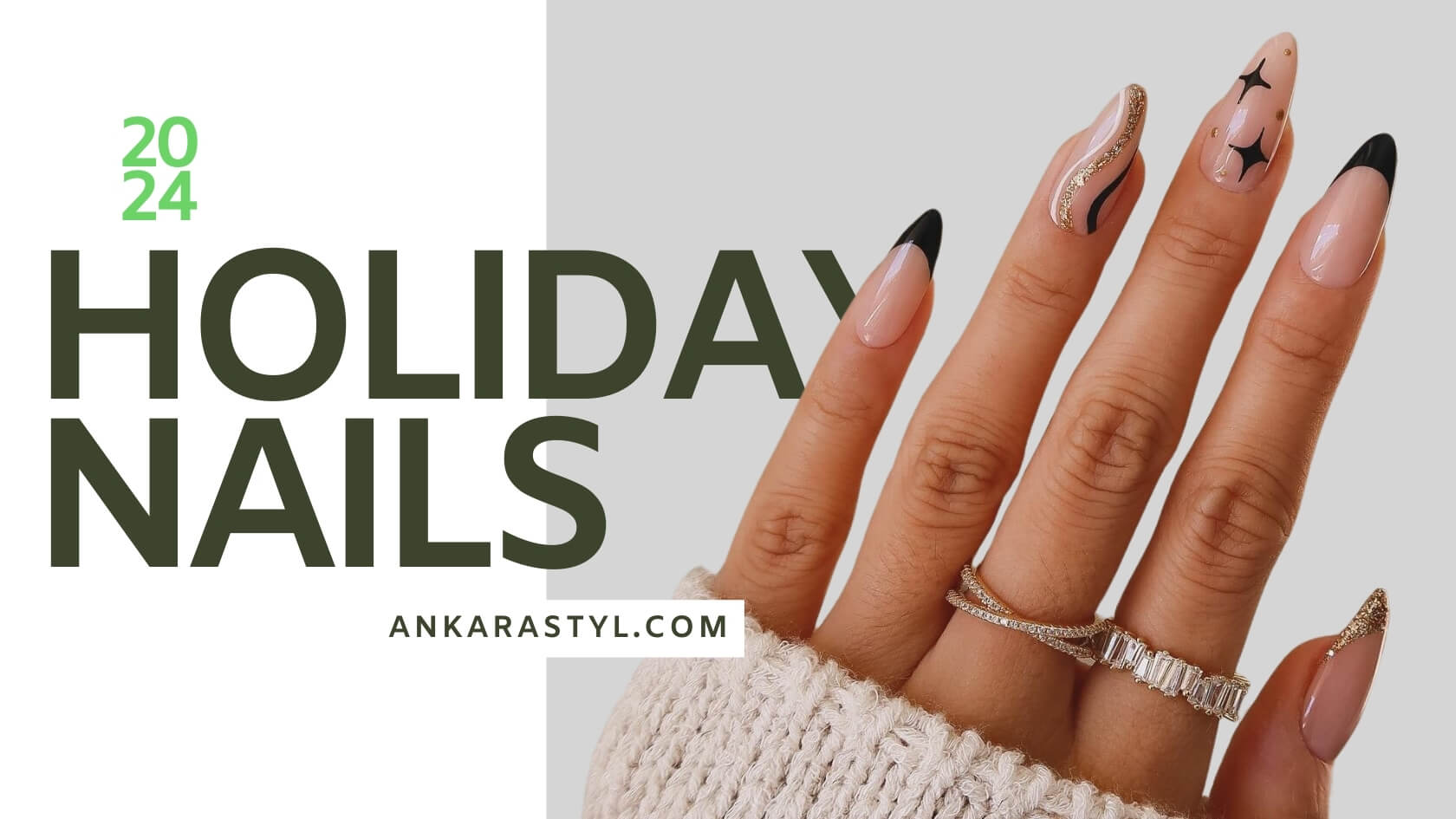 25 Simple Holiday Nails 2024 - Unique Festive Fingertips
