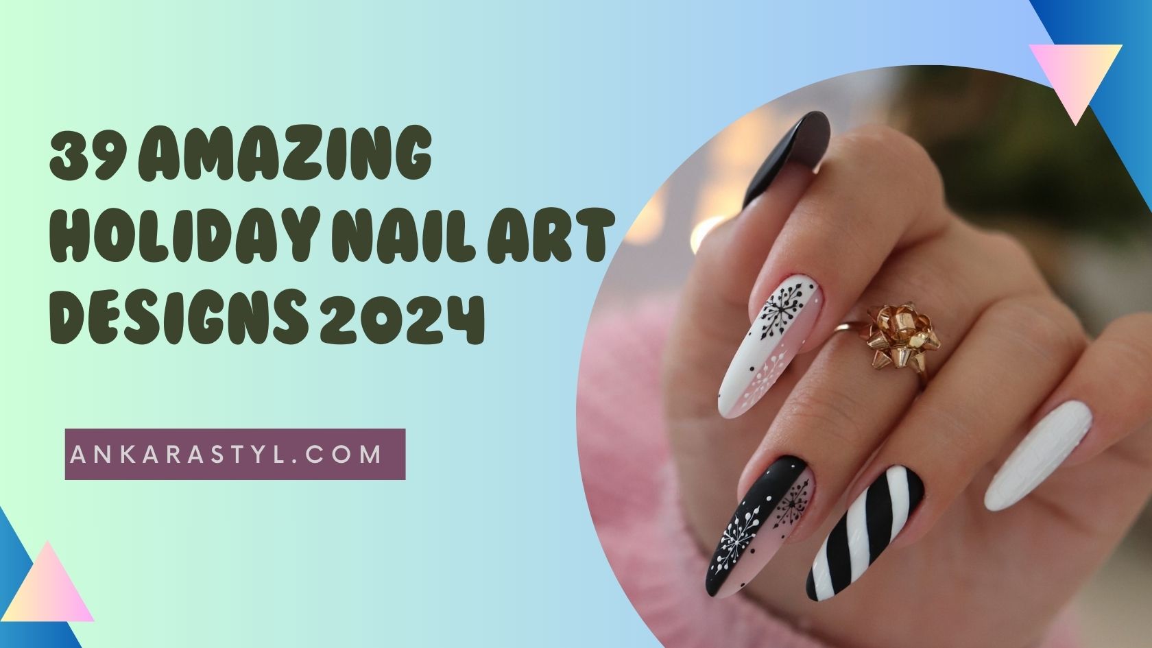 39 Amazing Holiday Nail Art Designs