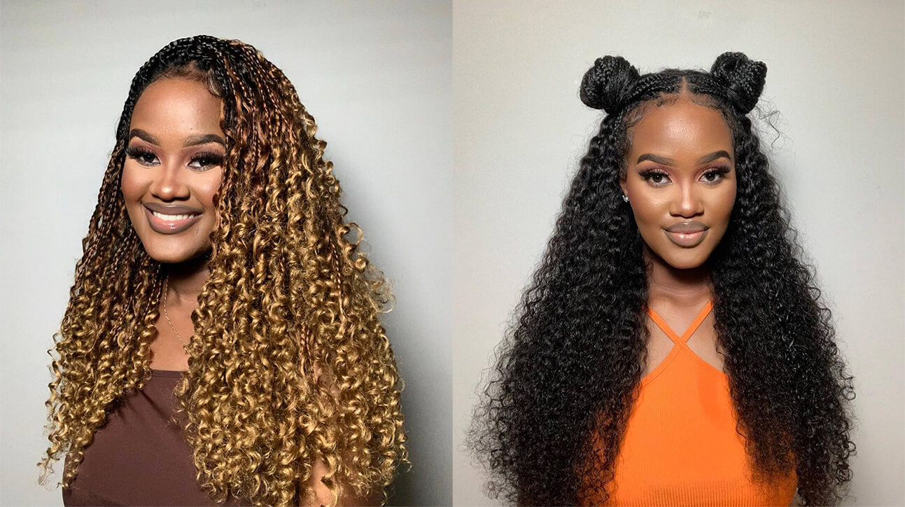 23 Box Braids with Curls: Amazing For Black Women in 2024