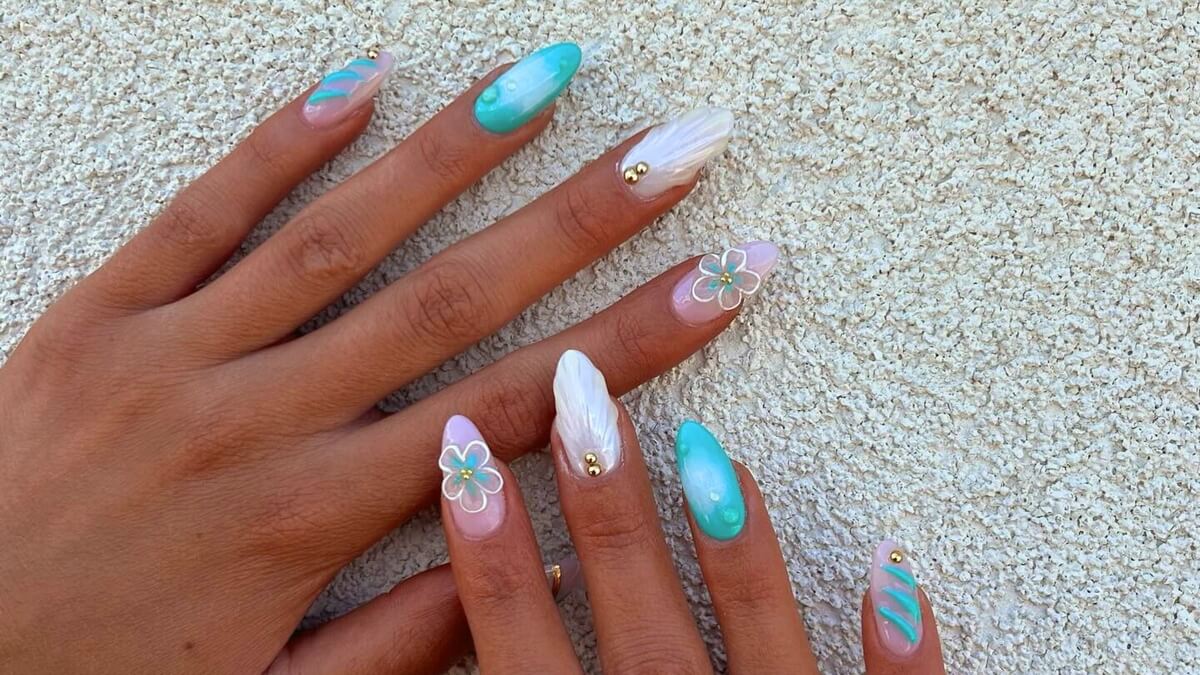 25 Best Beach Nail Designs 2025 For Next Vacation Nails